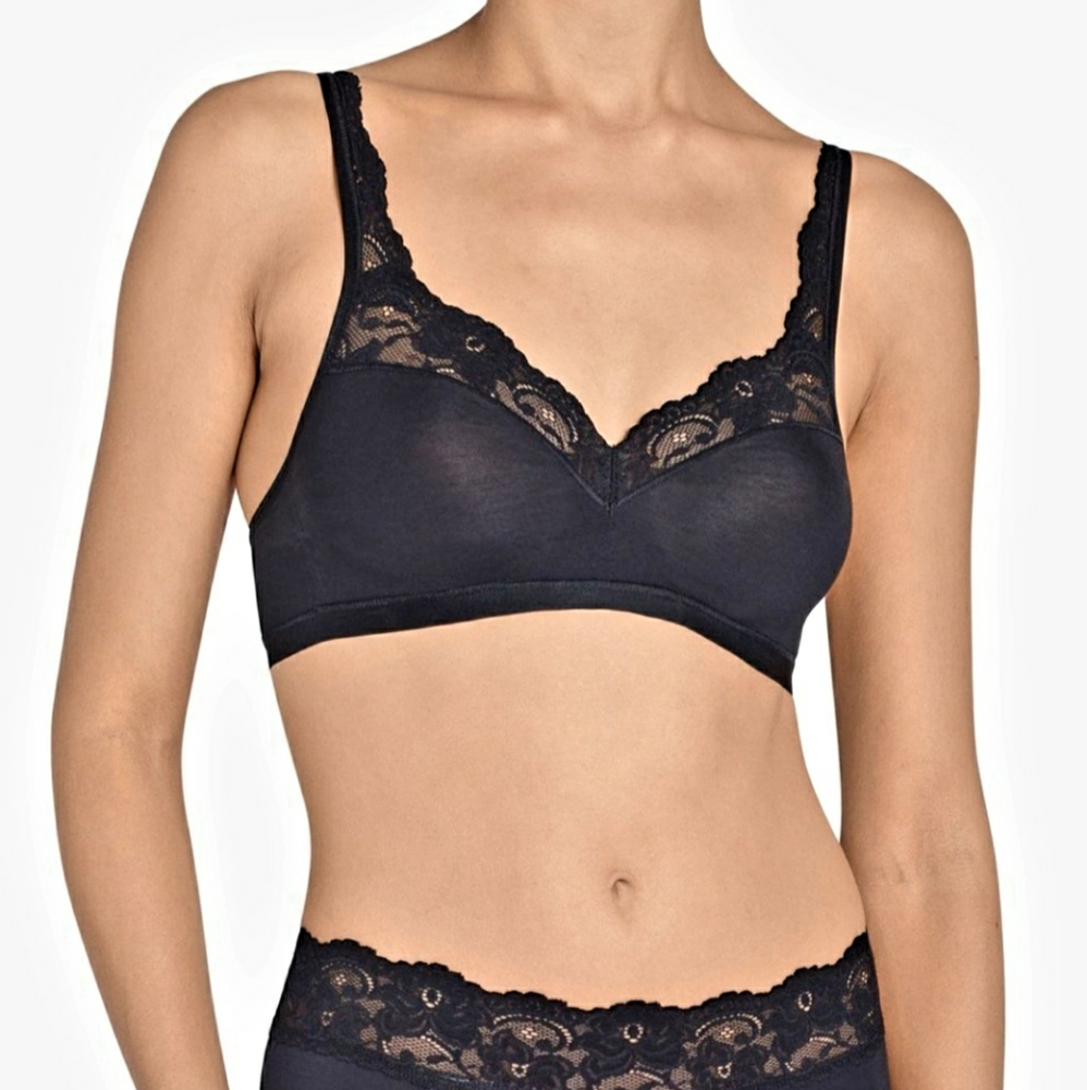 SLOGGI Black Romance Lace Bralette - 40B - NWT